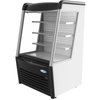 Koolmore 36" Open Air Merchandiser Grab and Go Refrigerator with LED Lighting and Night Curtain CDAU-13C